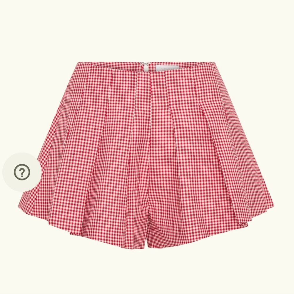 Meshki Red Checkered Women's Skorts